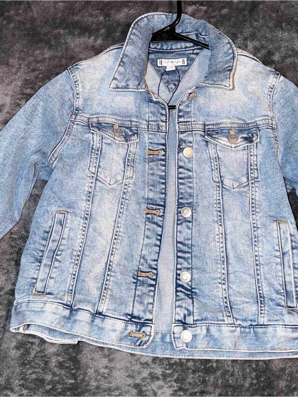 Tommy Hilfiger Light Wash Blue Denim Jacket